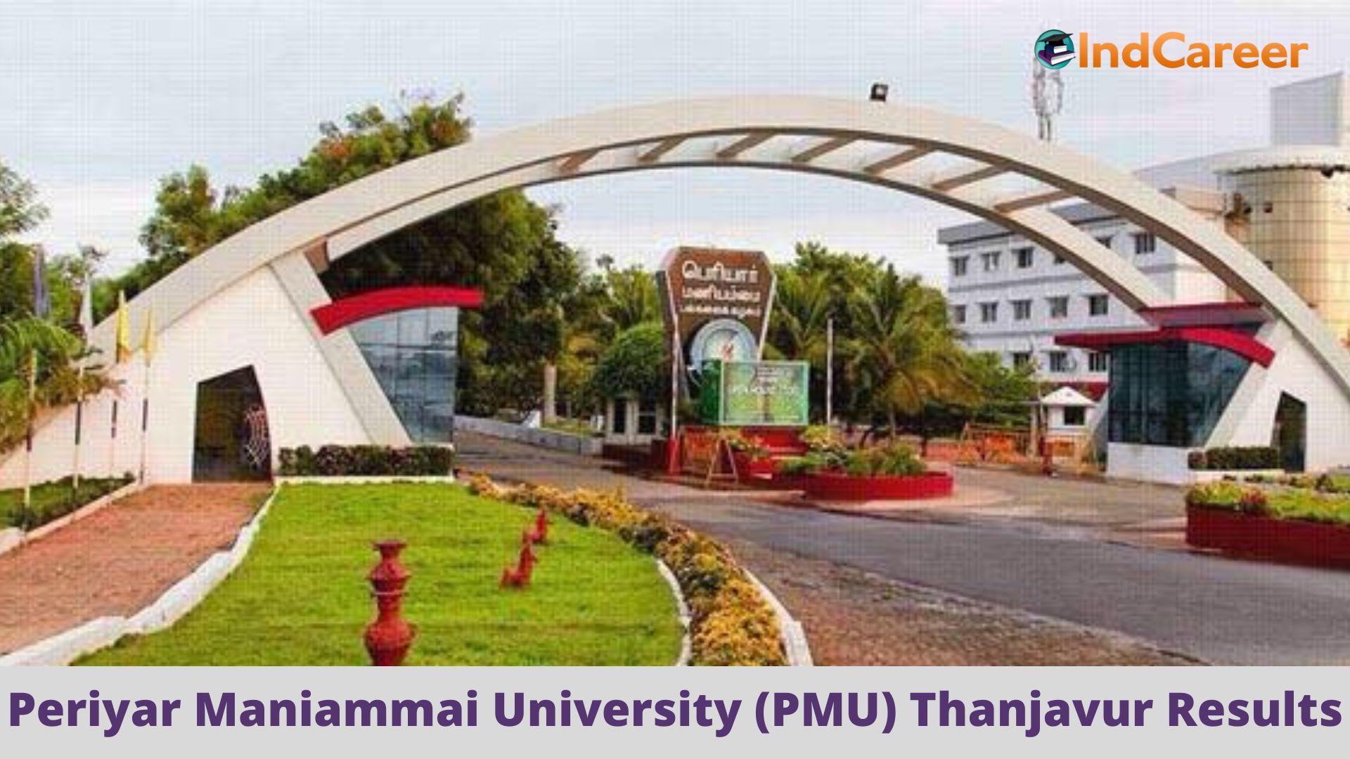 PMU Thanjavur Results @ Pmu.Edu: Check UG, PG Results Here