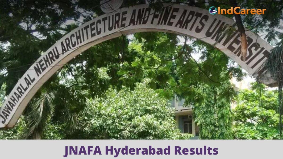 JNAFA Hyderabad Results @ Jnafau.Ac.In: Check UG, PG Results Here