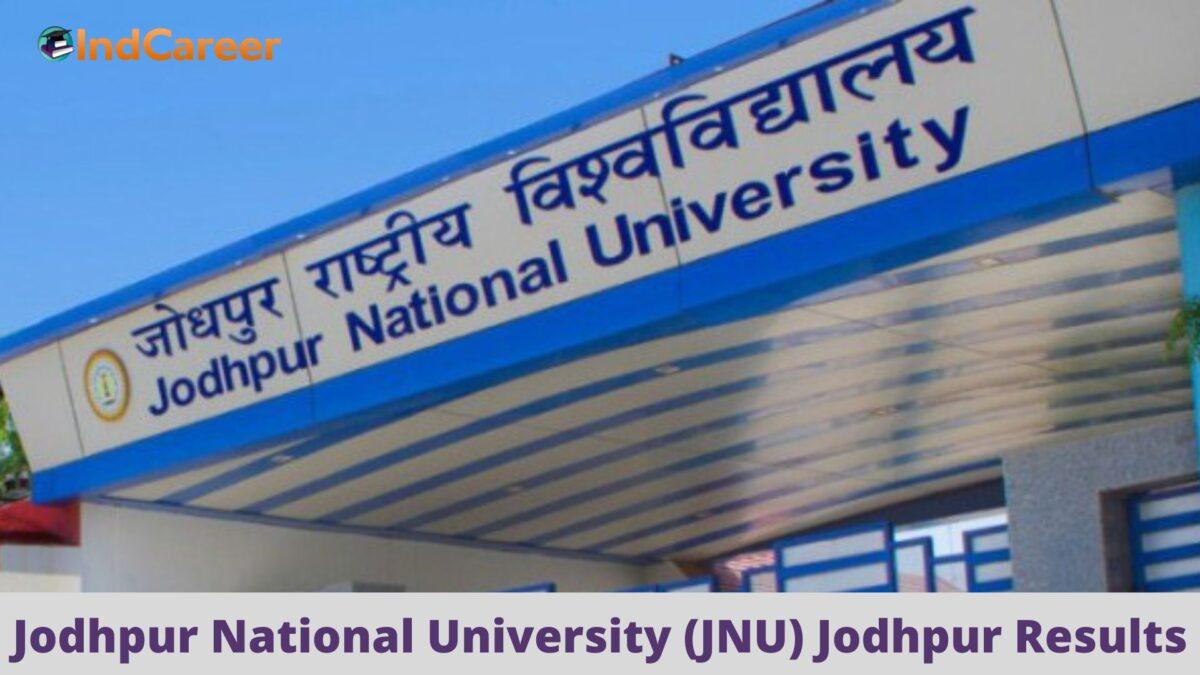 JNU Jodhpur Results @ Jodhpurnationaluniversity.Co.In: Check UG, PG Results Here