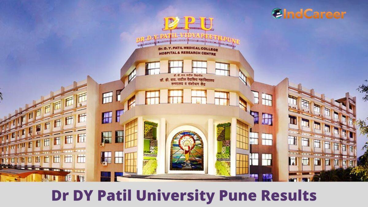 Dr. D.Y. Patil Vidyapeeth, Pune Results@ Dpu.Edu.In: Check UG, PG Results Here