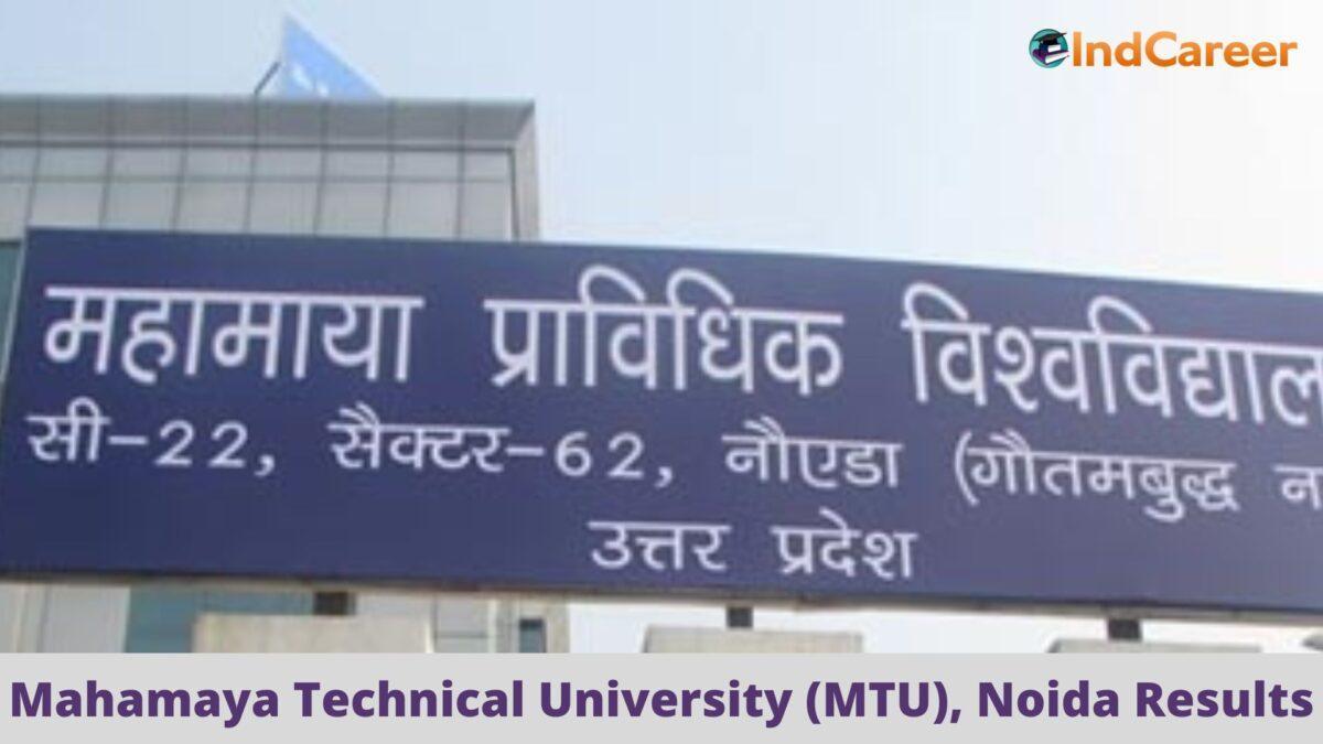 MTU Noida Results @ Mtu-Ac.In: Check UG, PG Results Here
