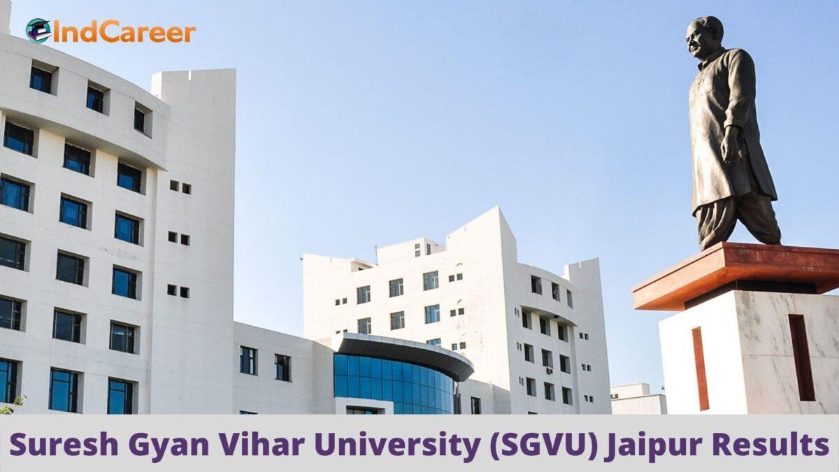 SGVU Jaipur Results @ Sgvu.Edu.In: Check UG, PG Results Here