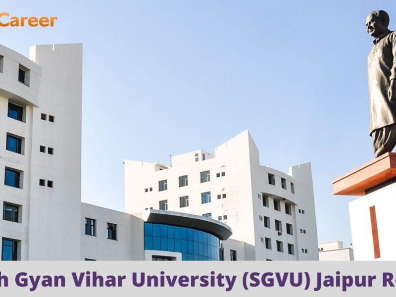 SGVU Jaipur Results @ Sgvu.Edu.In: Check UG, PG Results Here