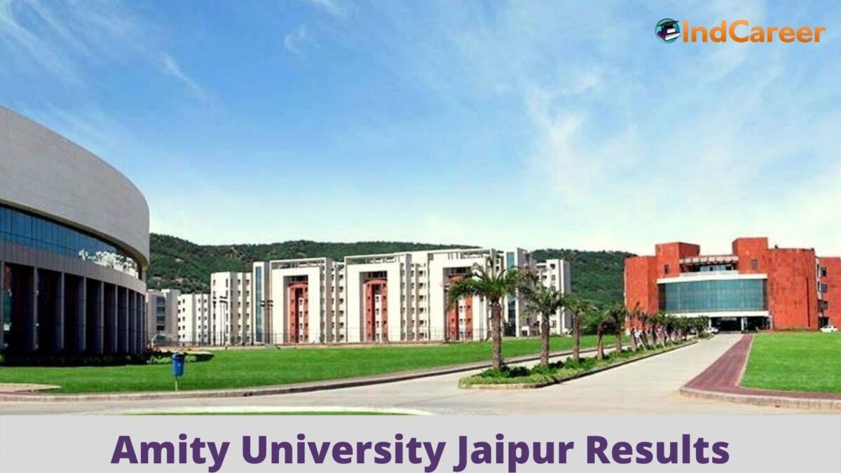 Amity University Jaipur Results @ Amity.edu/jaipur: Check UG, PG Results Here