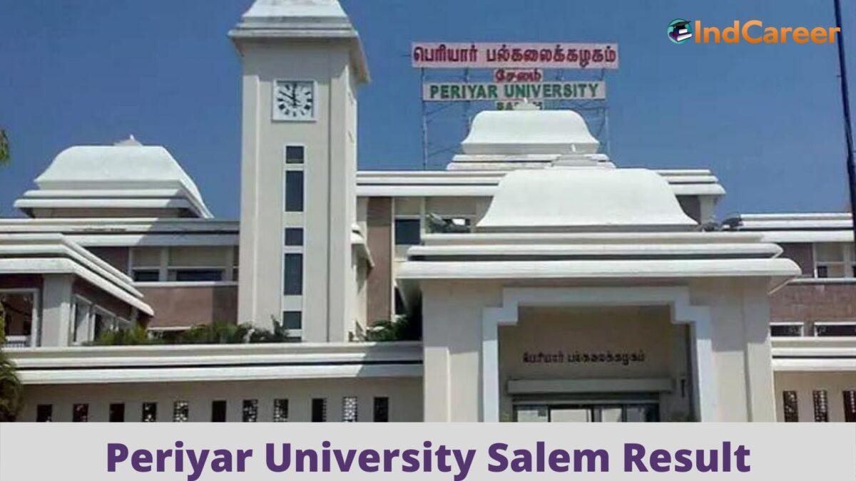 Periyar University Results @ Periyaruniversity.Ac.In: Check UG, PG Results Here