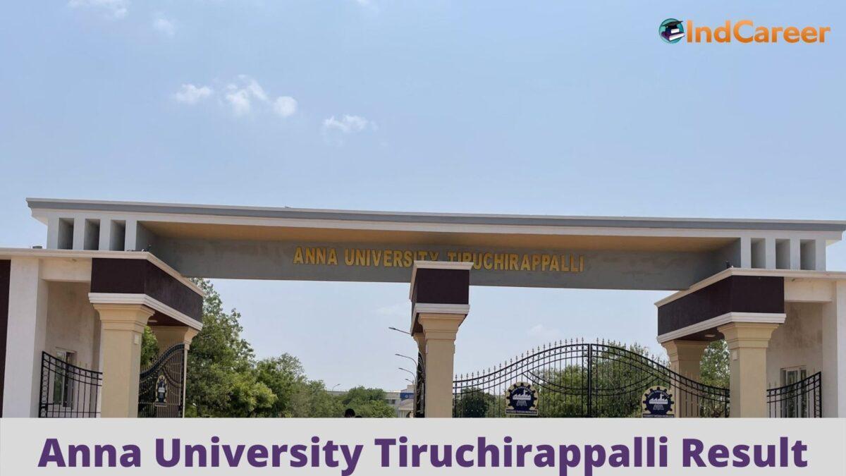 Anna University Tiruchirappalli Results @ Aubit.Edu.In: Check UG, PG Results Here