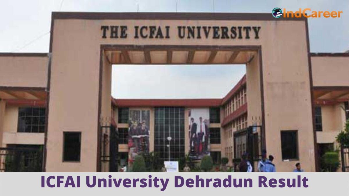 ICFAI University Dehradun Results @ Iudehradun.Edu.In: Check UG, PG Results Here