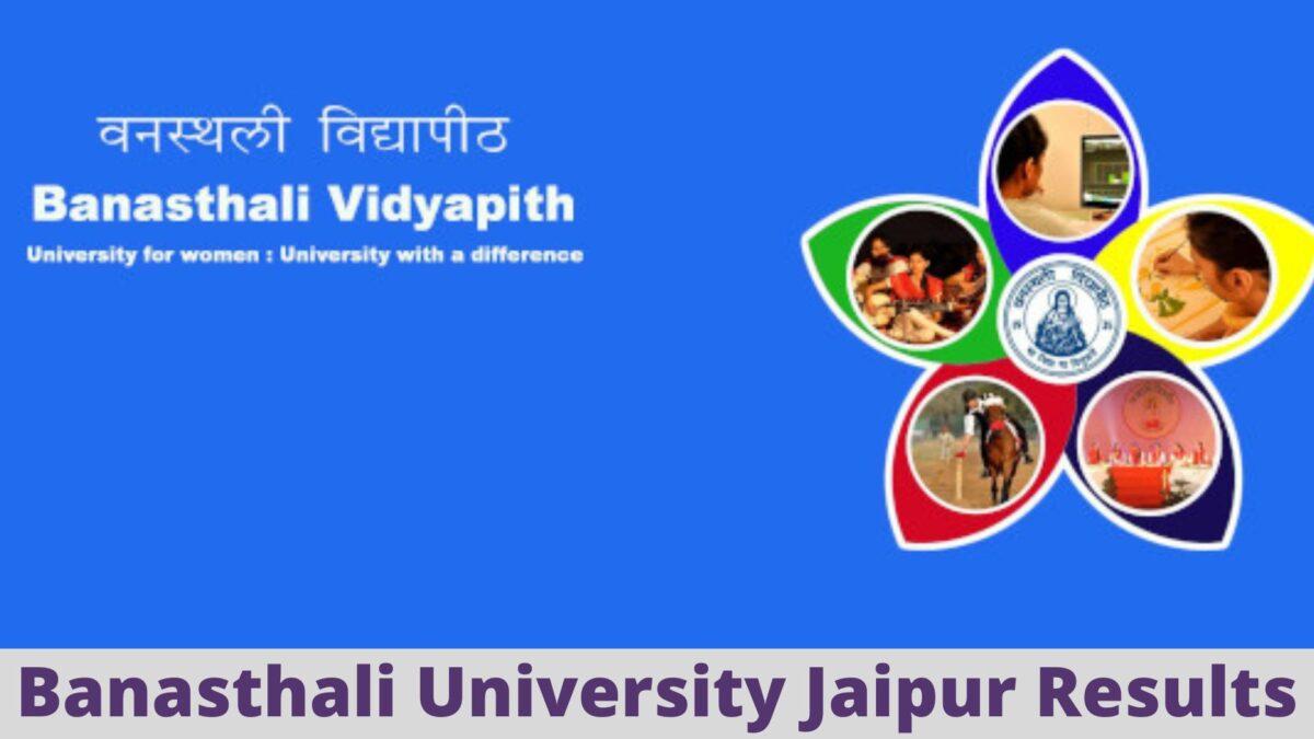 Banasthali University Results @ Banasthali.Org: Check UG, PG Results Here
