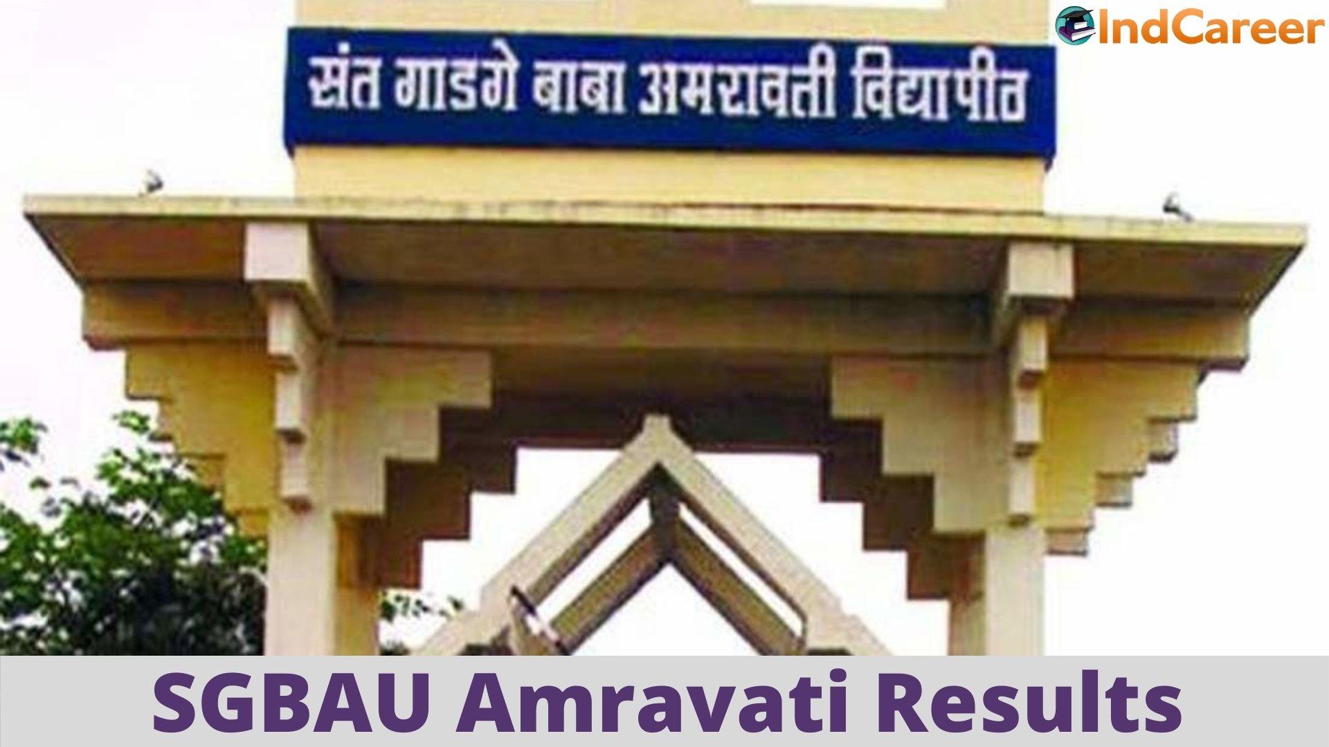 SGBAU Amravati Results @ Sgbau.Ac.In: Check UG, PG Results Here