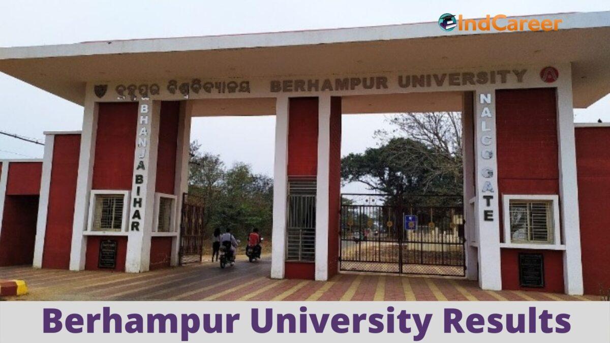 Berhampur University Results @ Buodisha.Edu.In: Check UG, PG Results Here