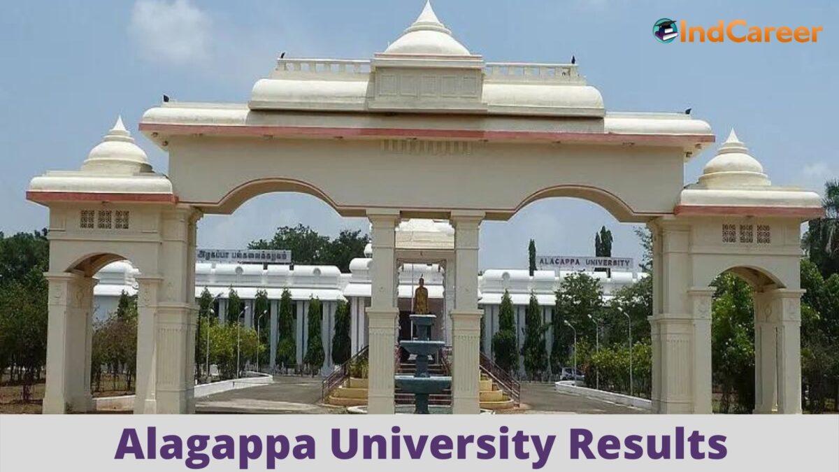 Alagappa University Results @ Alagappauniversity.Ac.In: Check UG, PG Results Here