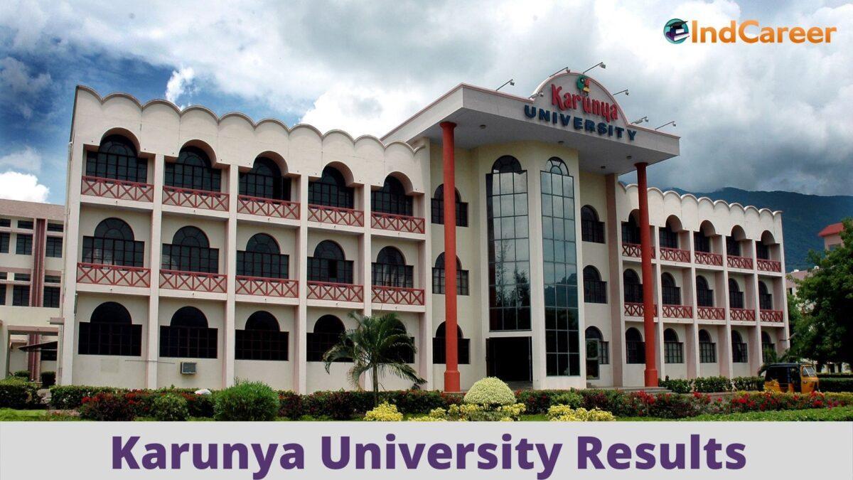 Karunya University Results @ Karunya.Edu: Check UG, PG Results Here