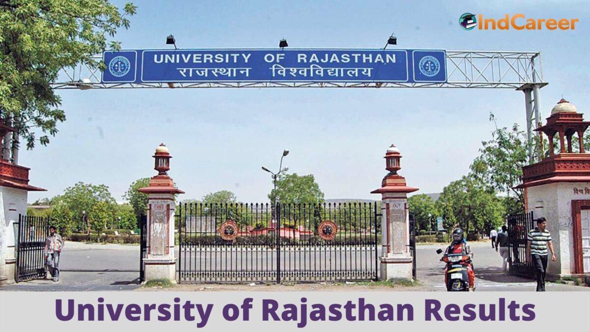 University of Rajasthan Results @ Uniraj.Ac.In: Check UG, PG Results Here
