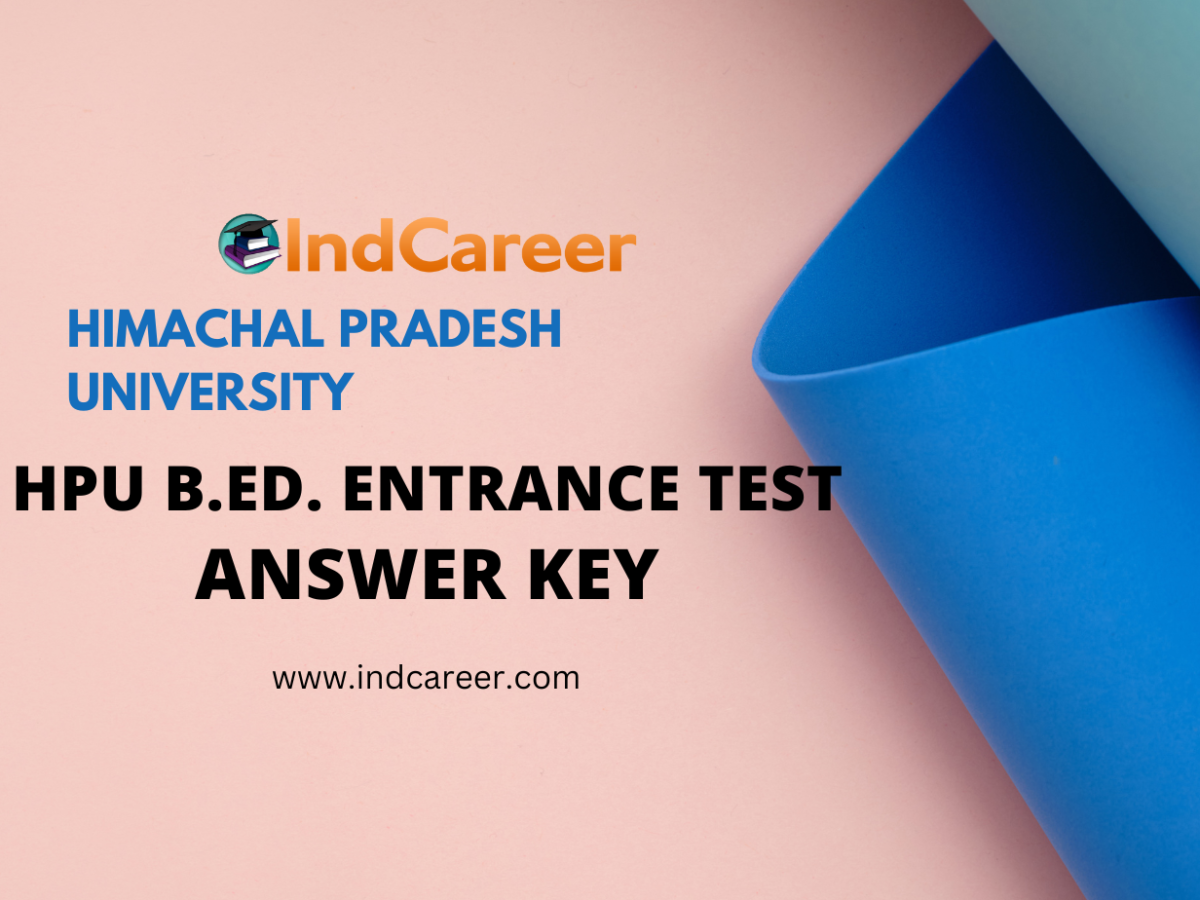 HPU B.Ed. Entrance Test Answer Key