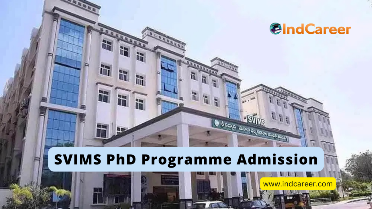 SVIMS PhD Programme Admission