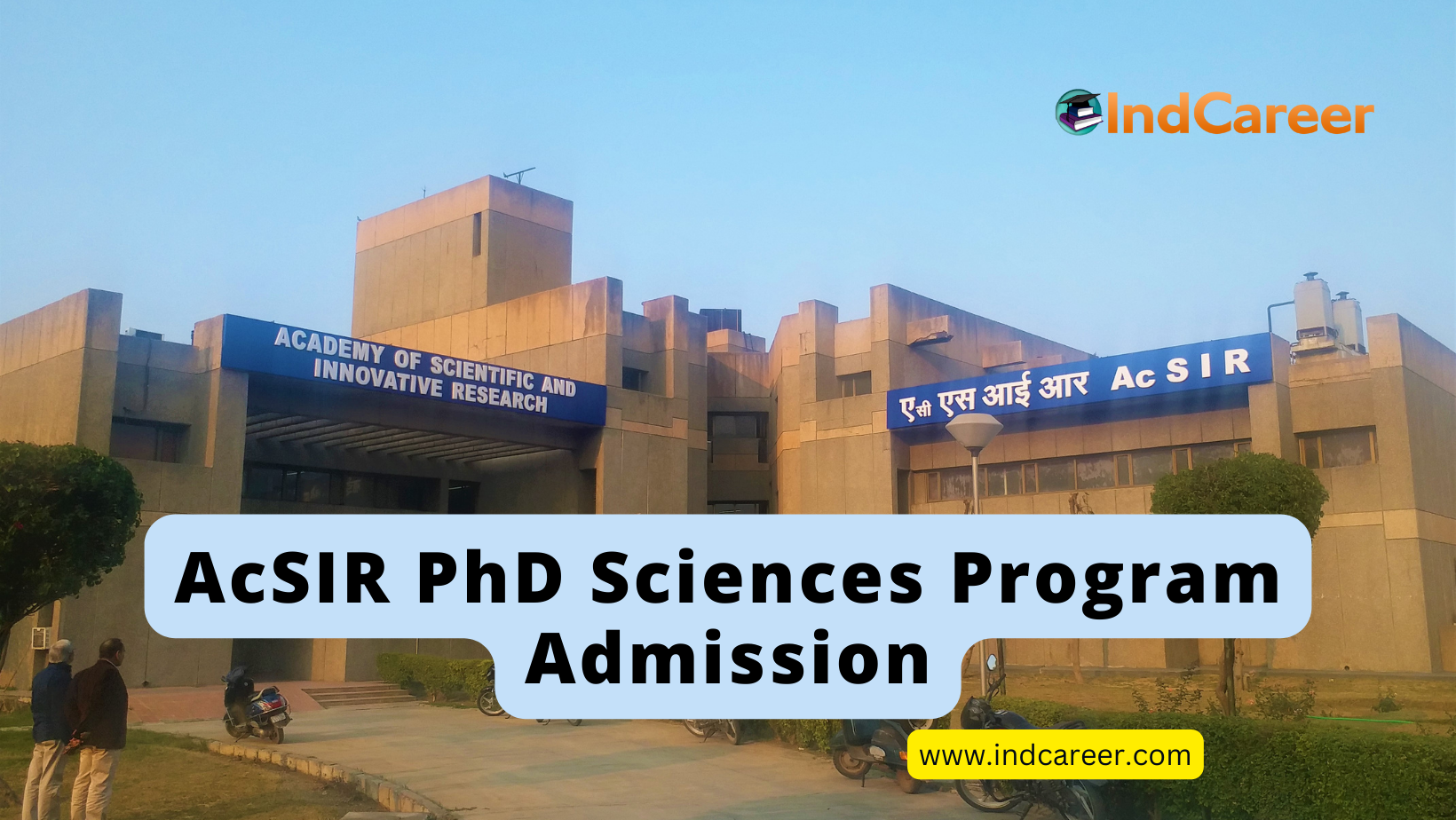 AcSIR PhD Sciences Program Admission