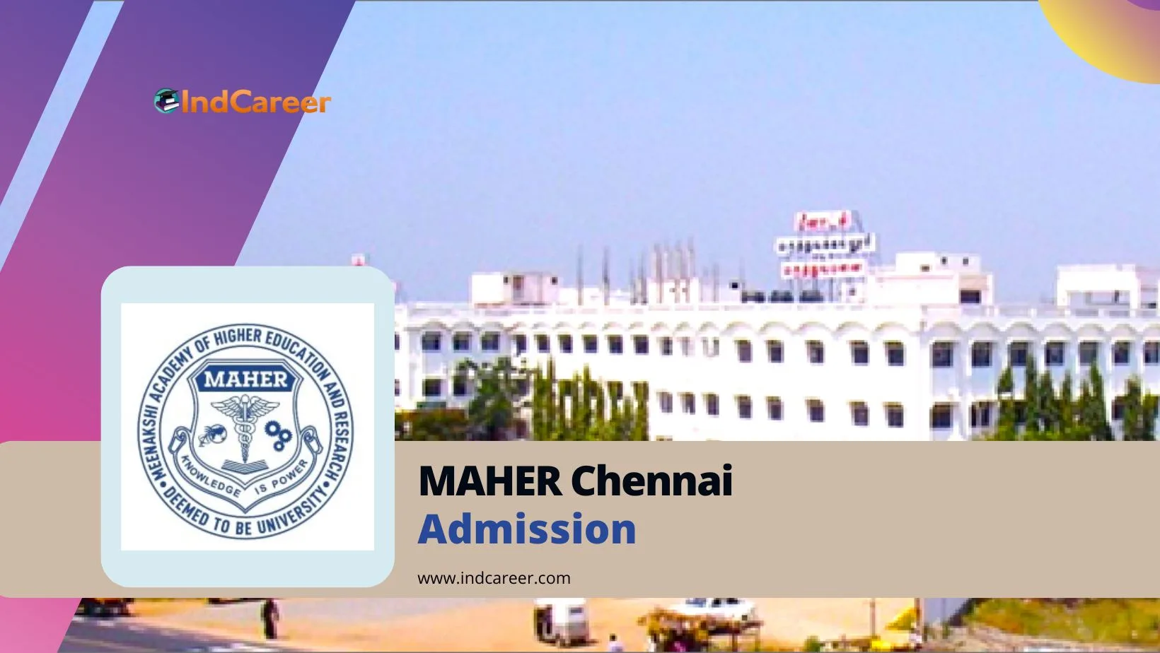 MAHER Chennai Admission