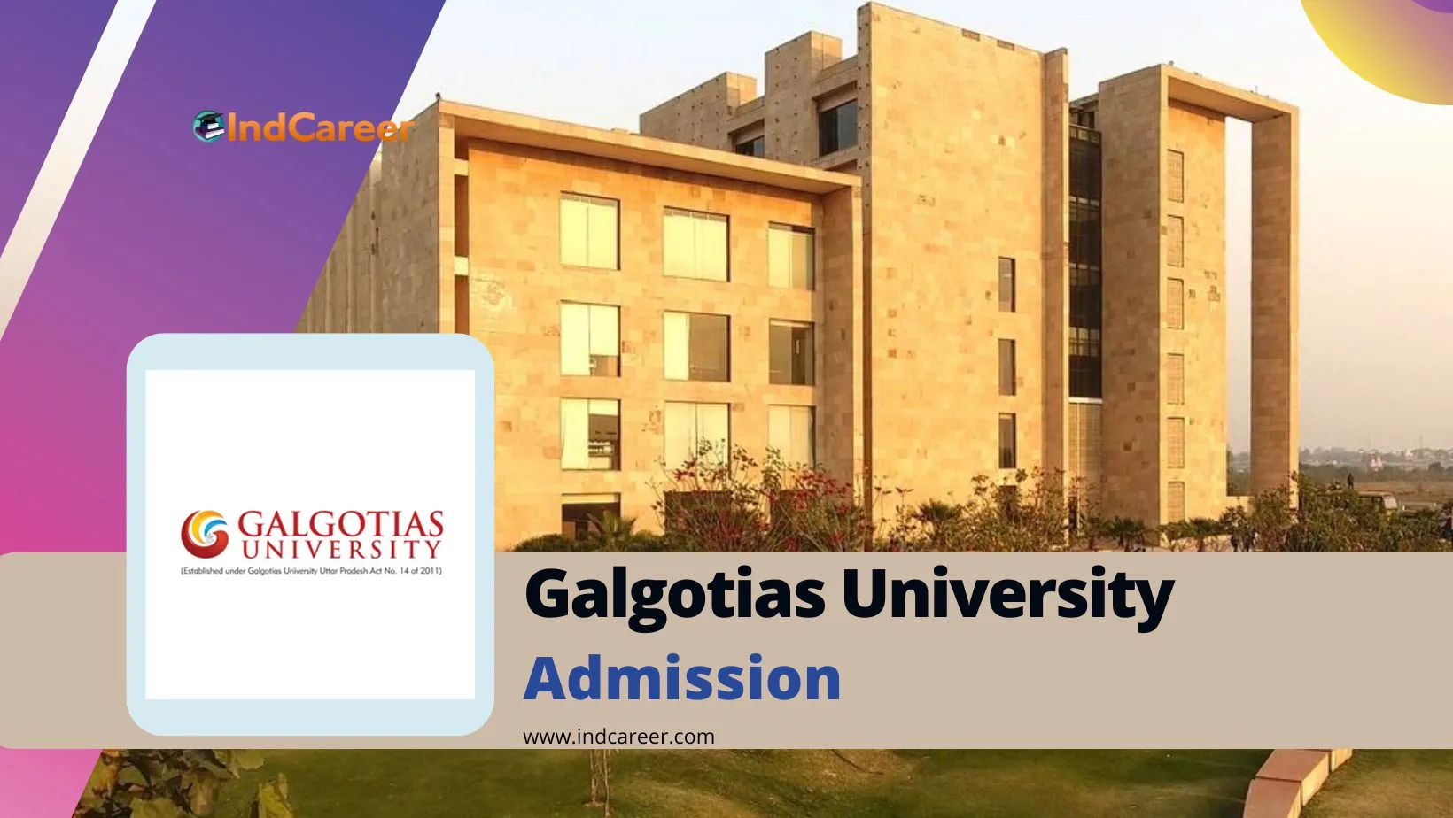 Galgotias University Admission