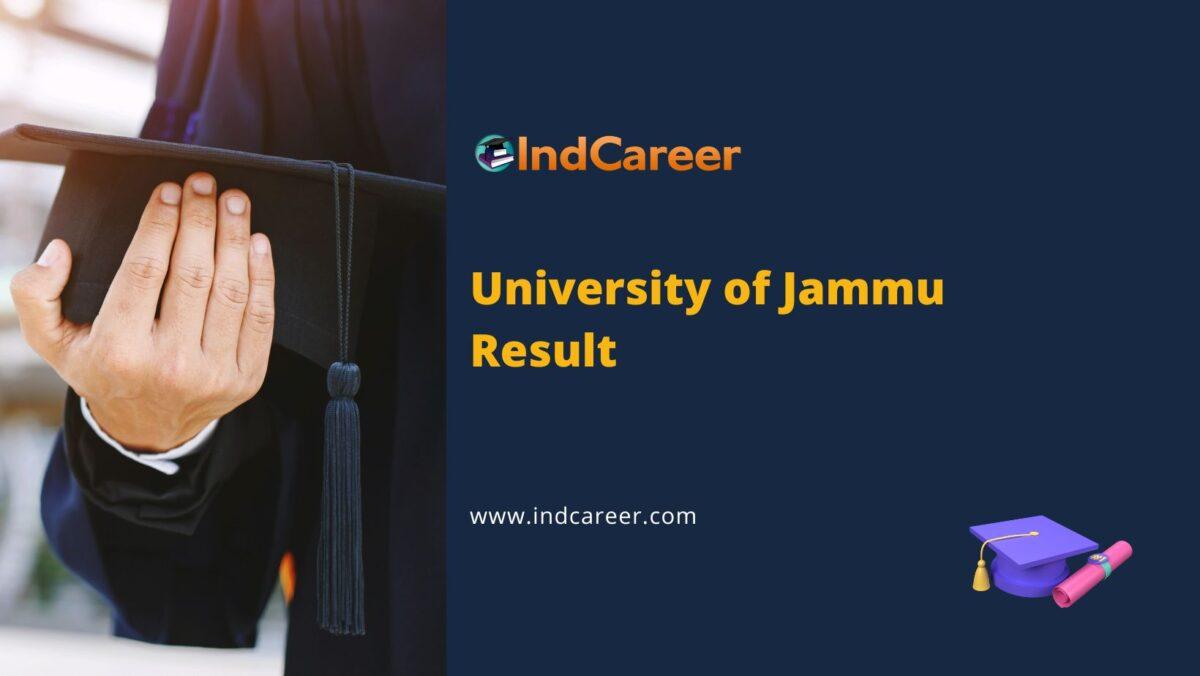 University of Jammu Results @ Jammuuniversity.Ac.In: Check UG, PG Results Here