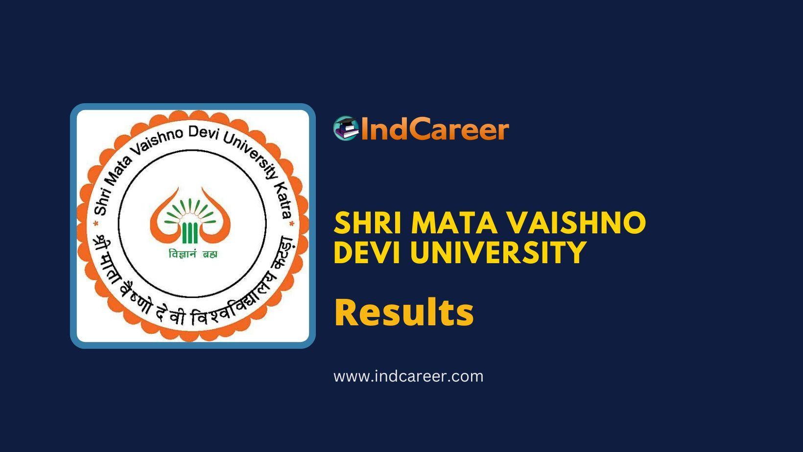 SMVDU, Katra Results @ Smvdu.Ac.In: Check UG, PG Results Here