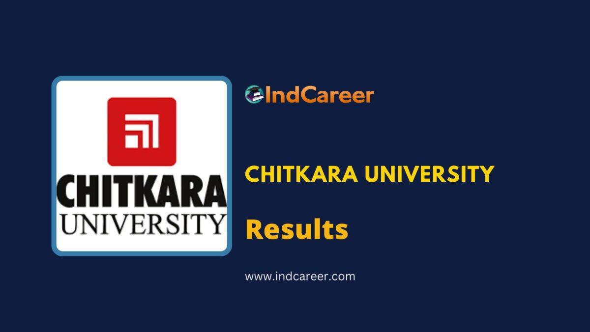 Chitkara University Results @ Chitkarauniversity.Edu.In: Check UG, PG Results Here