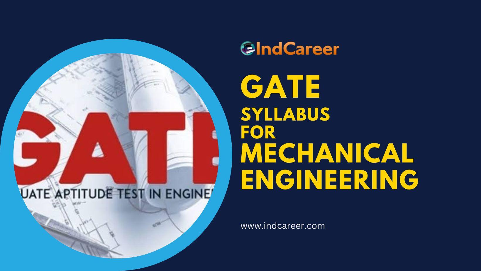 GATE Syllabus for Mechanical Engineering