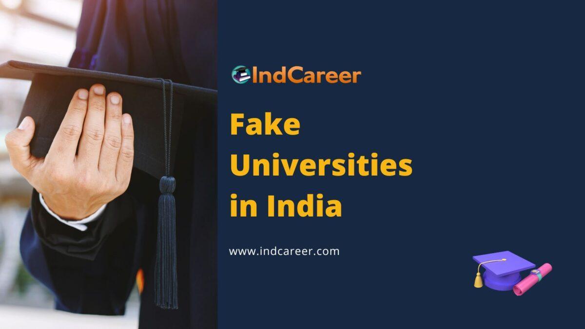 List of Fake Universities in India