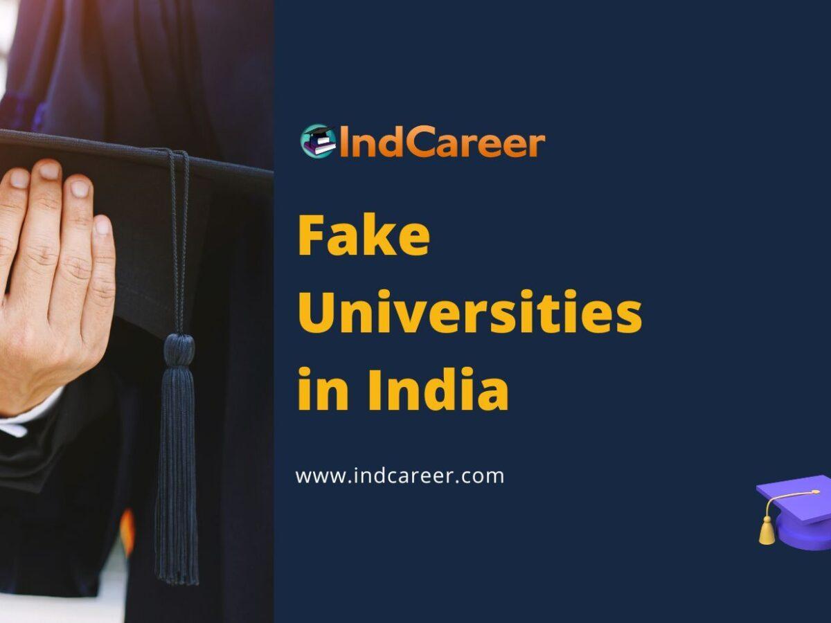 List of Fake Universities in India