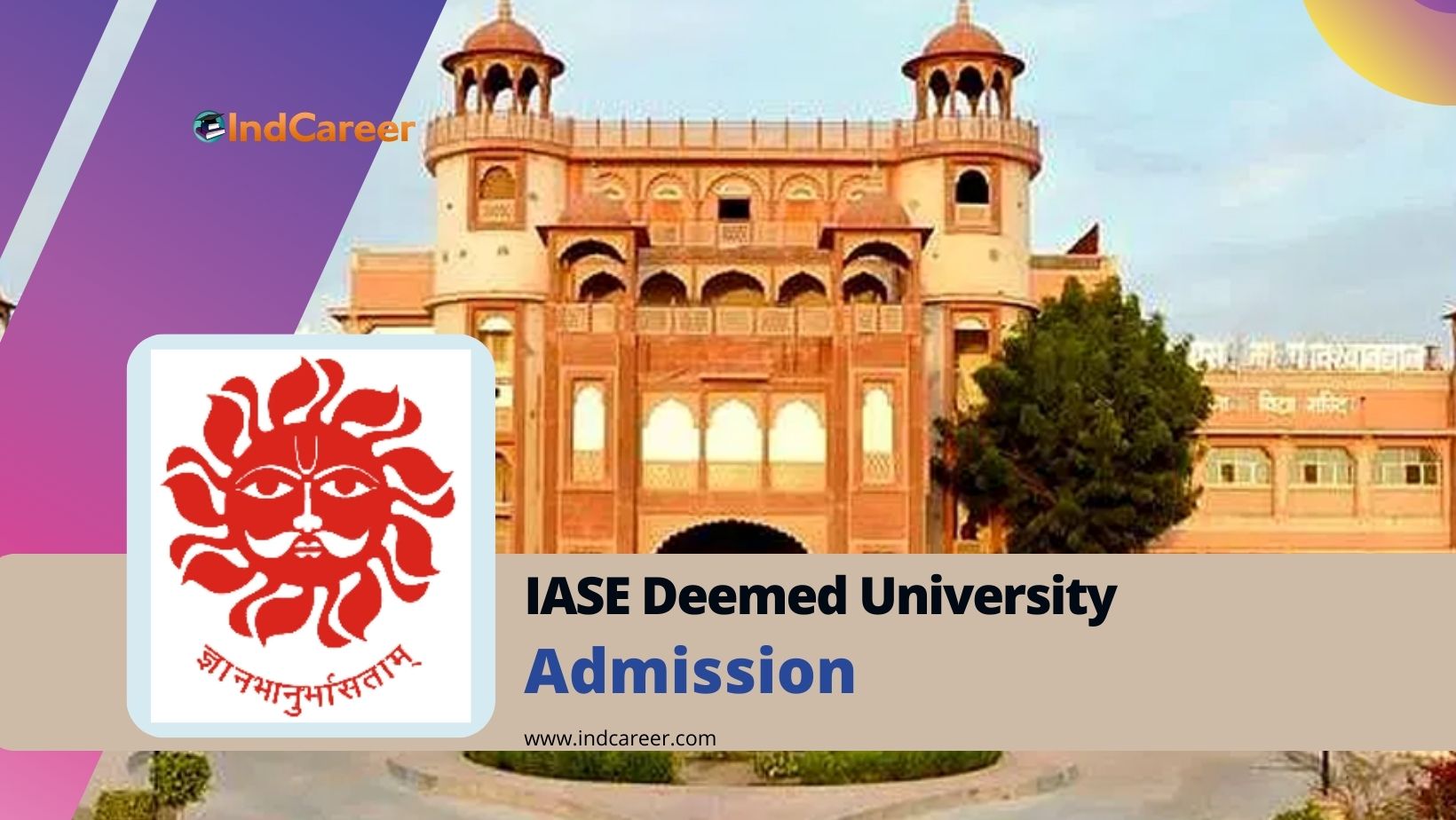 IASE Deemed University: Courses, Admission Details, Eligibility, Dates, Application, Fees