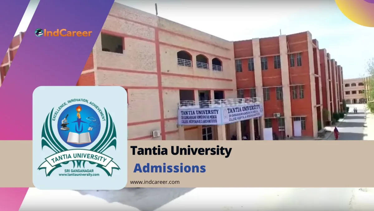 Tantia University: Courses, Admission Process, Eligibility