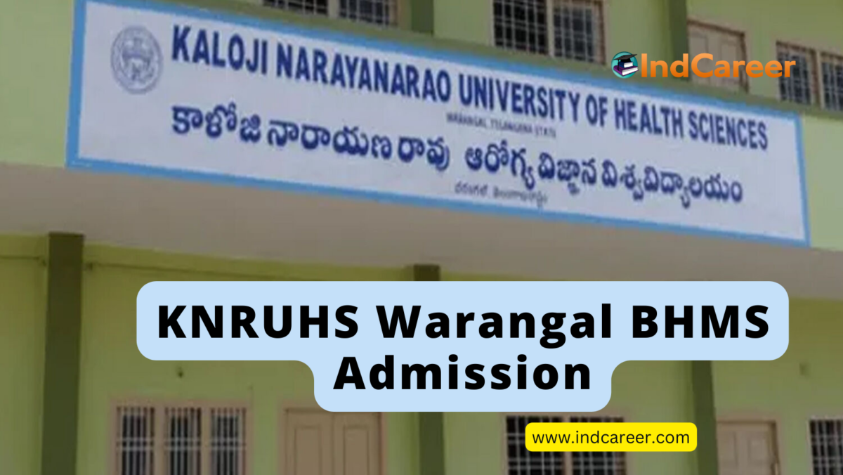 KNRUHS BHMS Admission | BHMS at KNRUHS Warangal