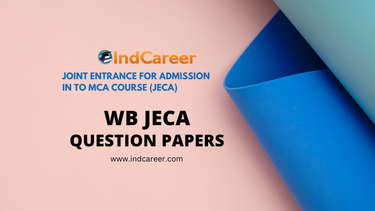 WB JECA Previous Year Question Papers