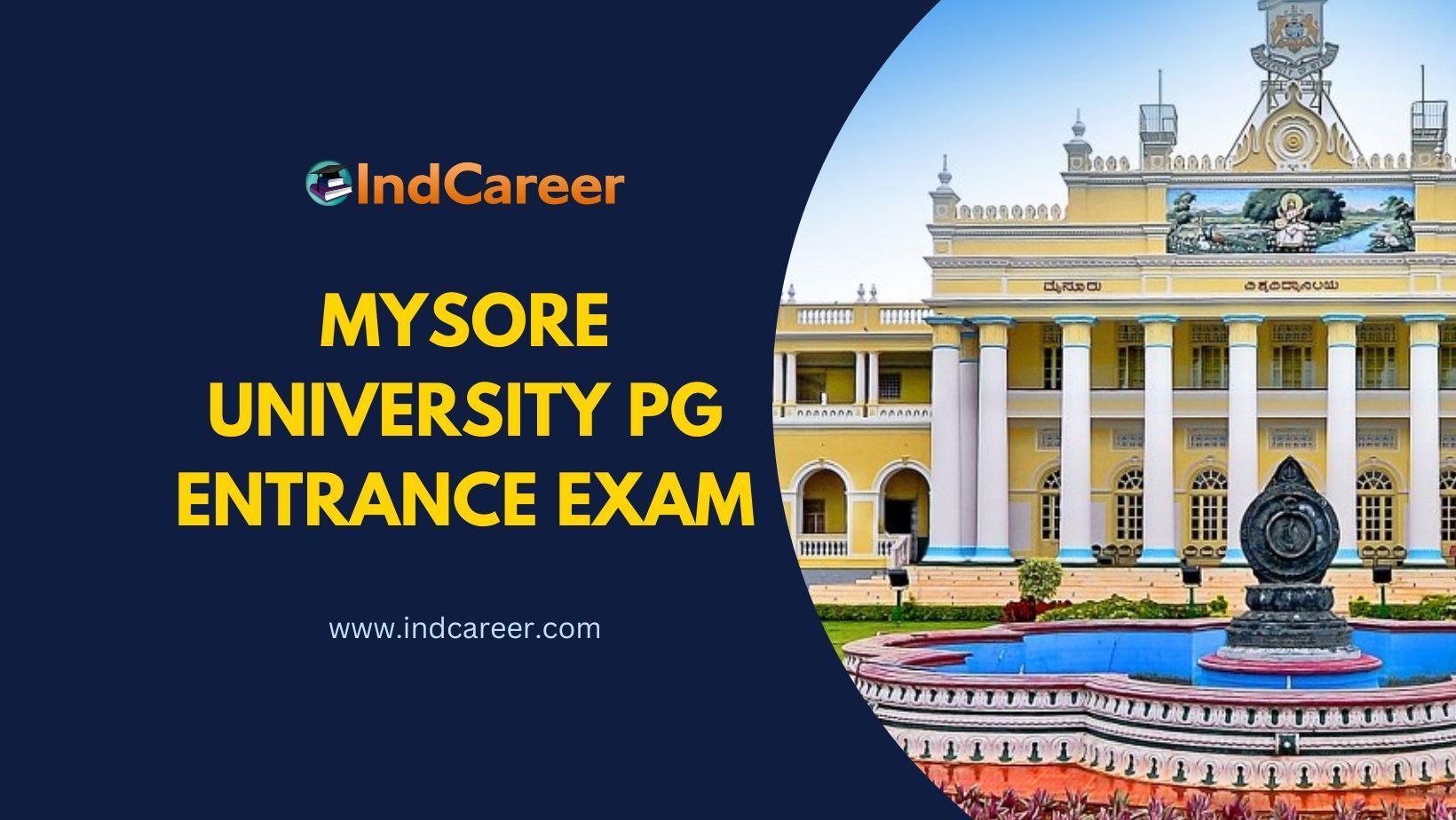 Mysore University PG Entrance Exam