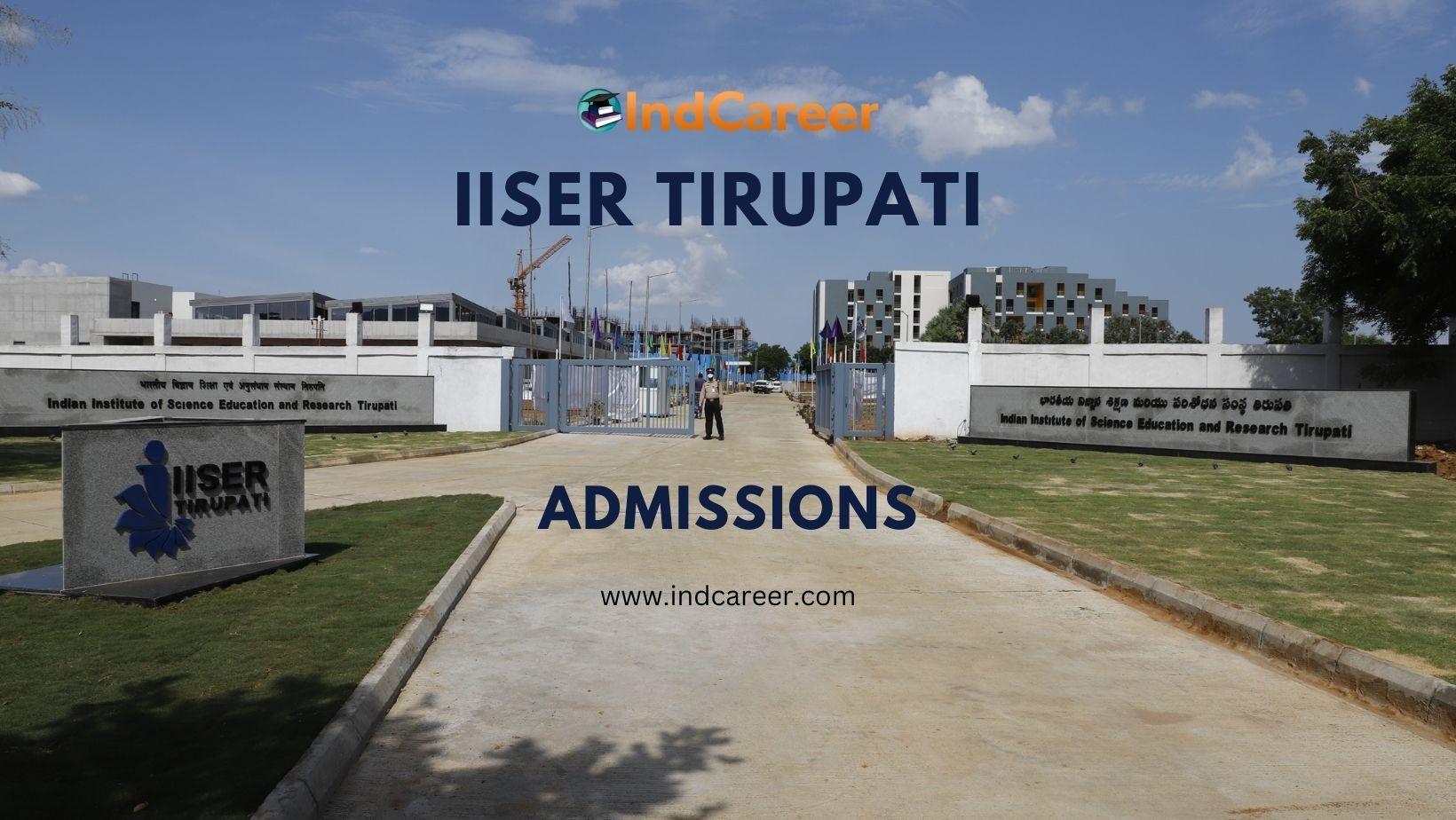 IISER Tirupati Admissions