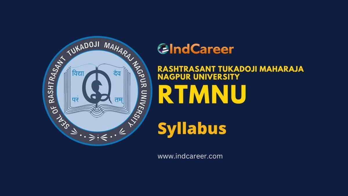 RTMNU Syllabus for all subjects
