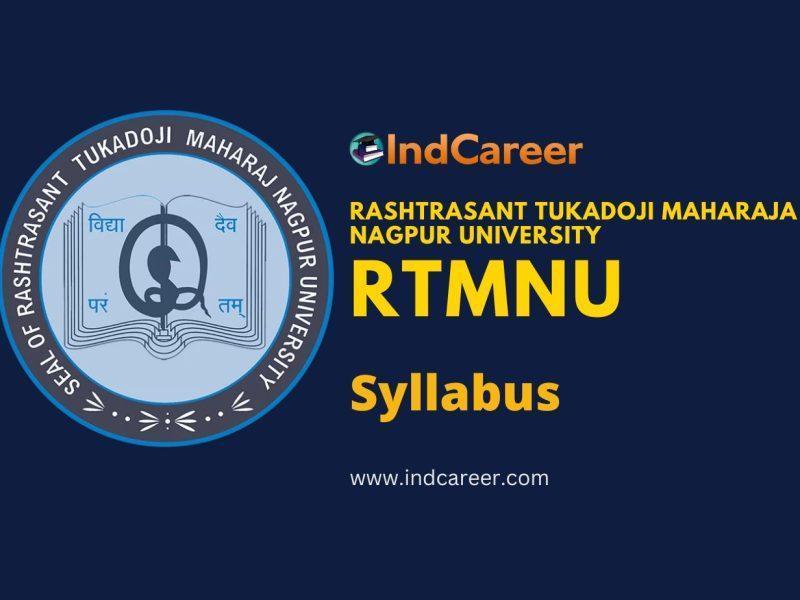 RTMNU Syllabus for all subjects
