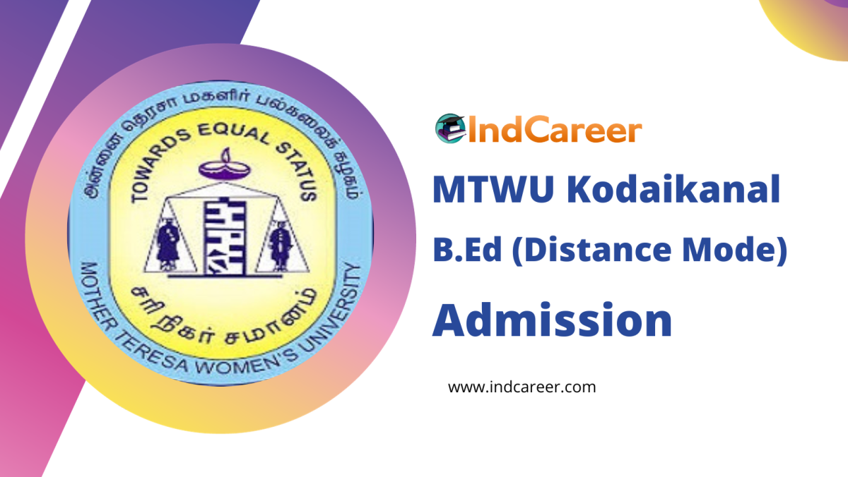 Mother Teresa Womens University BEd (Distance Mode) Admission