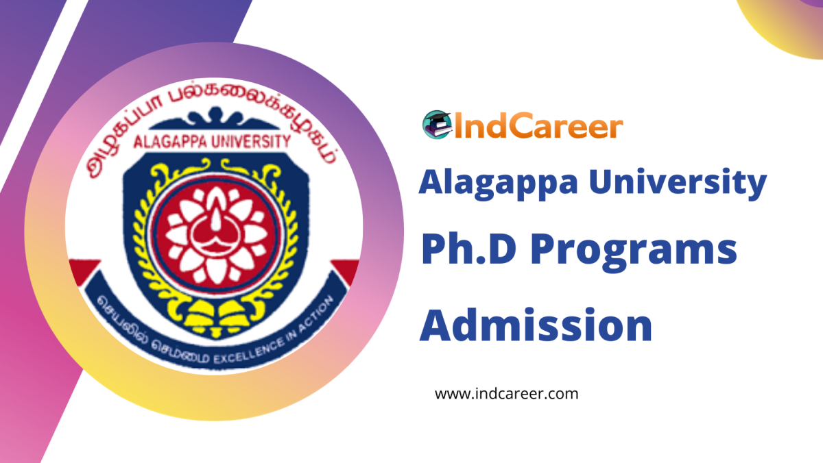 Alagappa University Ph.D Programs Admission
