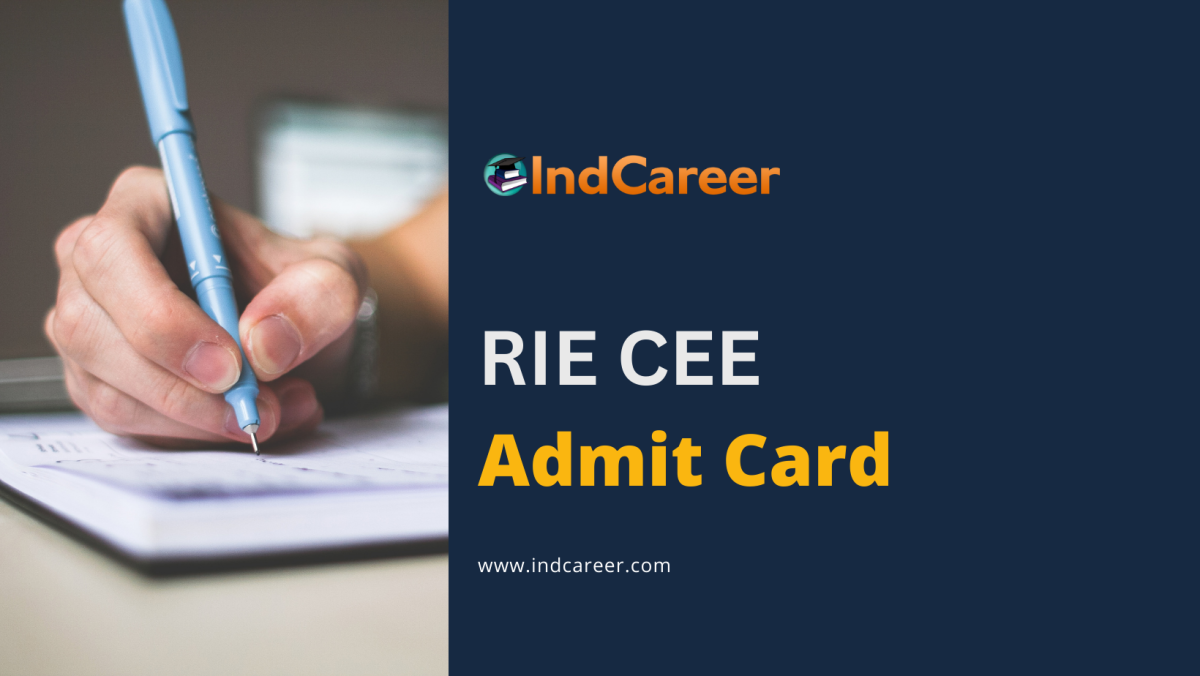 RIE CEE Admit Card