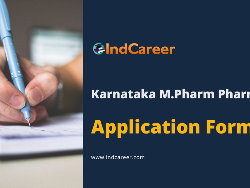 Karnataka M.Pharm Pharm D Application Form