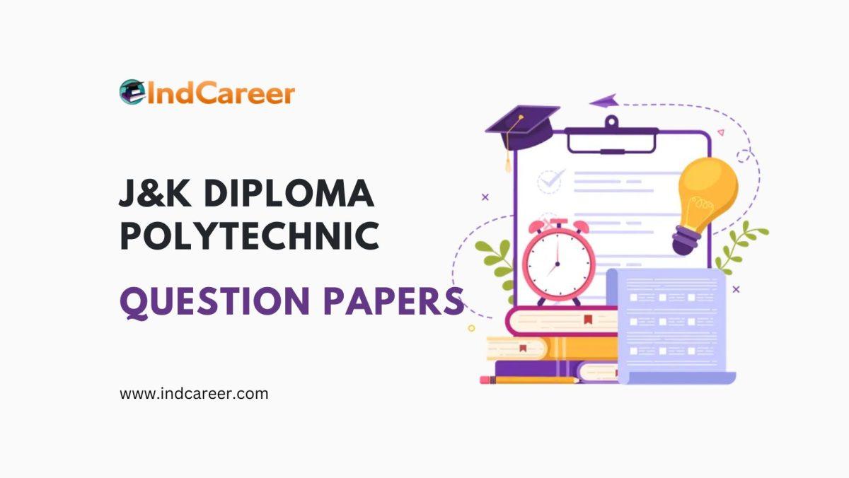 J&K Diploma Polytechnic Previous Year Question Papers