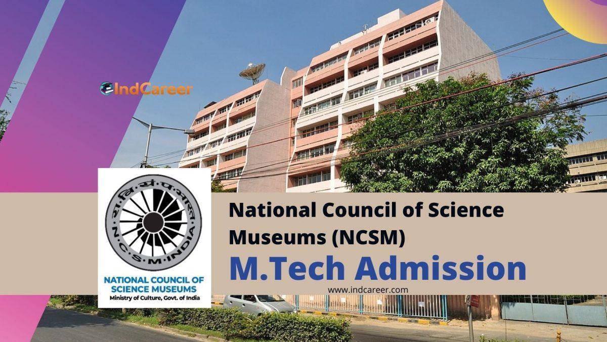 NCSM M.Tech Admission