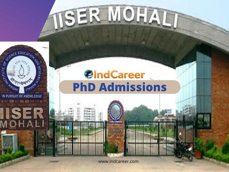 IISER Mohali PhD Admissions