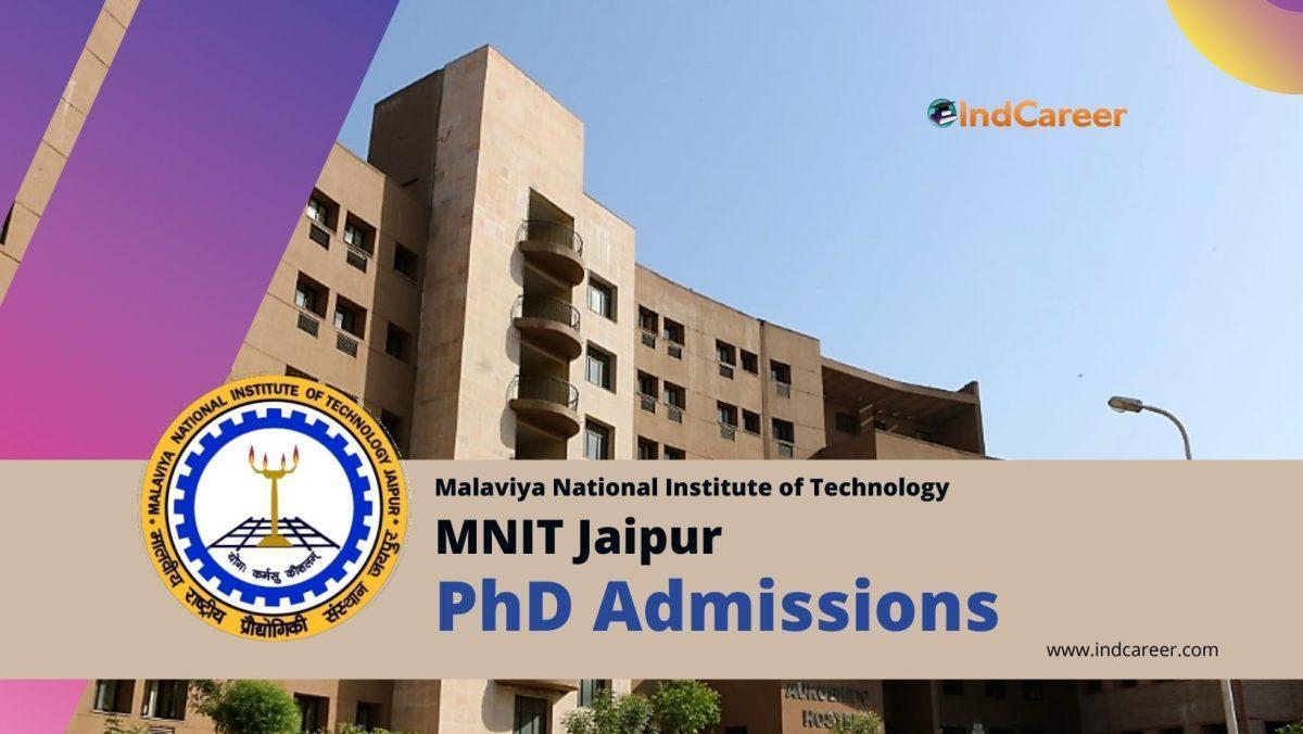 MNIT Jaipur PhD Admission: Application Dates, Eligibility, and Application Process