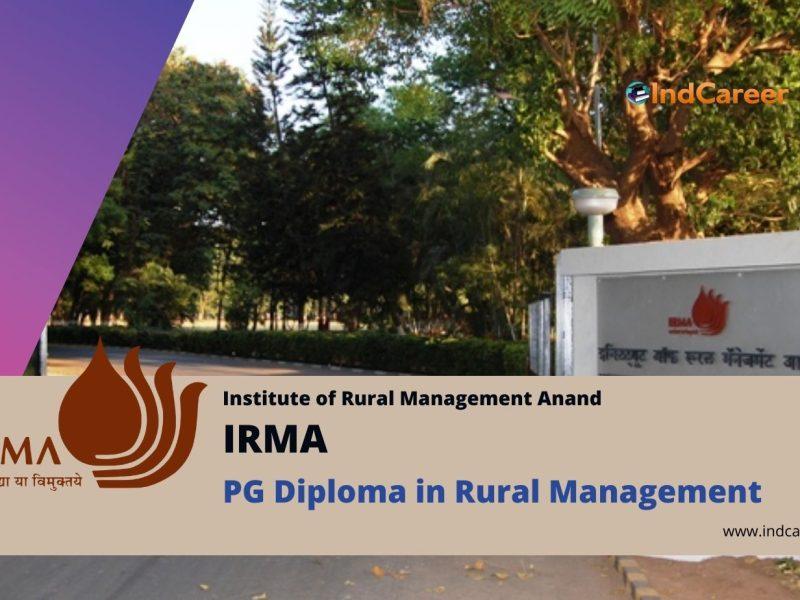 IRMA PG Diploma in Rural Management Admission