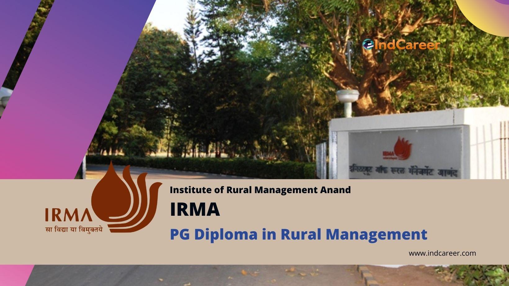 IRMA PG Diploma in Rural Management Admission