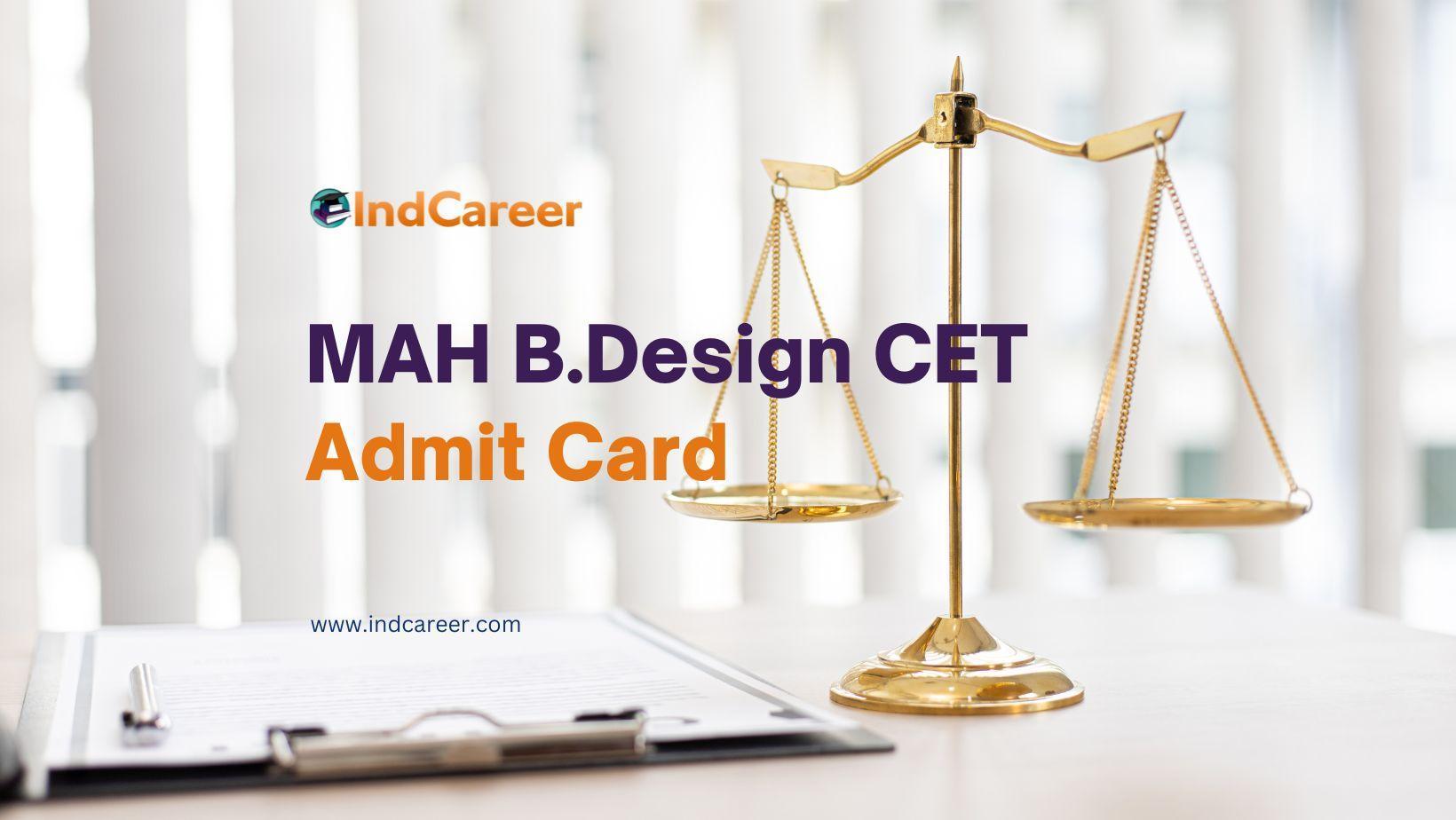 MAH B.Design CET Admit Card