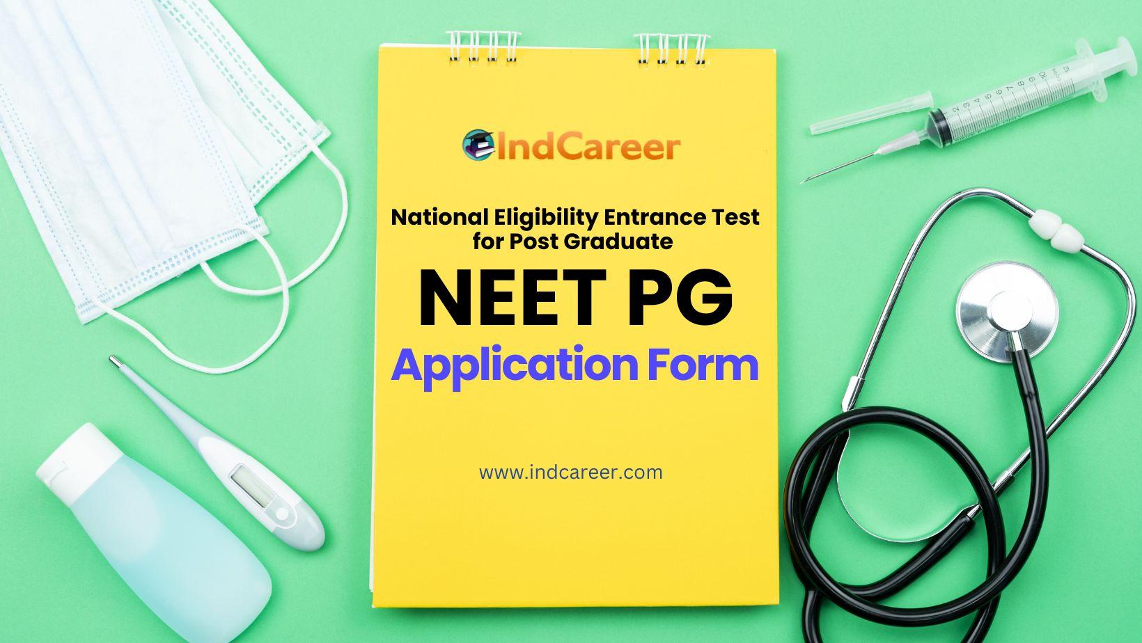 NEET PG Application Form