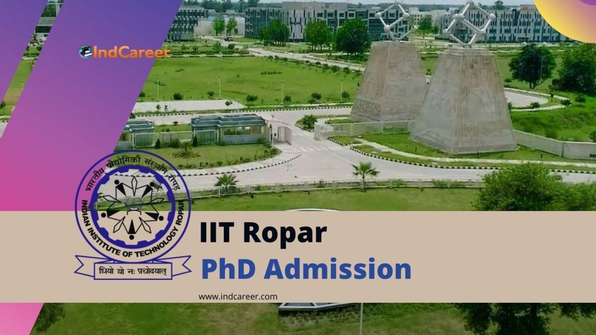 IIT Ropar PhD Admission