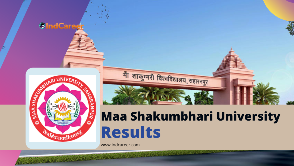 Maa Shakumbhari University Saharanpur Results